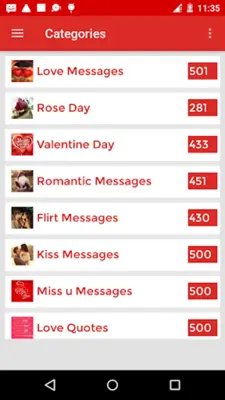 2023 Love Message 10000+ android App screenshot 13